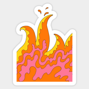 Burning Hot Sticker